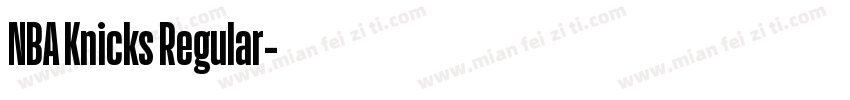 NBA Knicks Regular字体转换